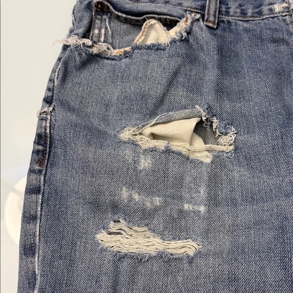 Vintage J. Crew Distressed Relaxed Fit Jeans